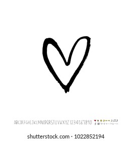 Heart pattern / Hand drawn heart sketch - vector