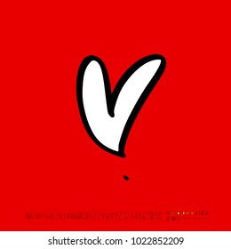 Heart pattern / Hand drawn heart sketch - vector
