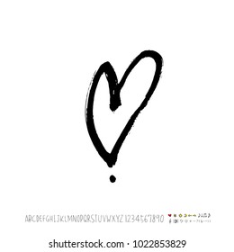 Heart pattern / Hand drawn heart sketch - vector