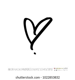 Heart pattern / Hand drawn heart sketch - vector