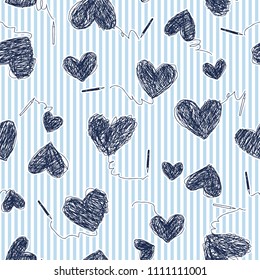 Heart pattern illustration.
I made a heart type a pattern.
