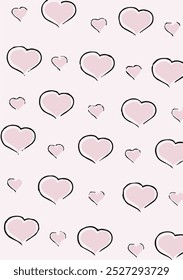 Heart pattern images can be used for various purposes such as graphic design. Perfect for gift wrapping, woven fabric, or any decoration that needs charm or care.