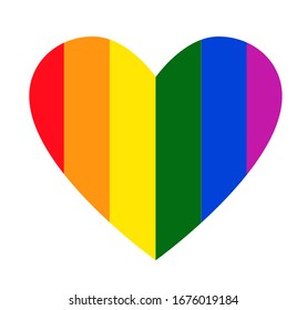 Herbstmuster der LGBT-Flagge oder der Rainbow-Pride-Fahne einzeln auf weißem Hintergrund sind lesbische, schwule, bisexuelle und transgender Flagge von LGBT-Organisationen. Vektorillustration des Liebeskonzepts