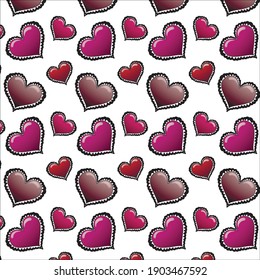 patrón cardíaco amor romántico día de San Valentín