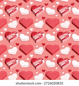Patrón de corazón Amor Días de San Valentín