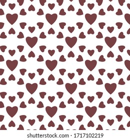 The heart pattern made from brown color looks extremely simple and nice.