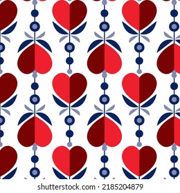 Heart pattern, modern style. Suitable for fabric or background