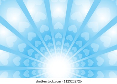 Heart pattern radiation, concentration line, cartoon, animation, expression, effect, radial, radiation,