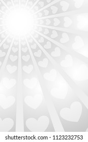 Heart pattern radiation, concentration line, cartoon, animation, expression, effect, radial, radiation,