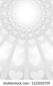 Heart pattern radiation, concentration line, cartoon, animation, expression, effect, radial, radiation,