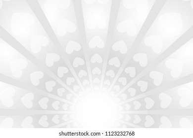 Heart pattern radiation, concentration line, cartoon, animation, expression, effect, radial, radiation,