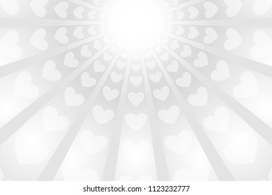 Heart pattern radiation, concentration line, cartoon, animation, expression, effect, radial, radiation,