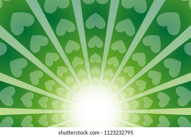 Heart pattern radiation, concentration line, cartoon, animation, expression, effect, radial, radiation,
