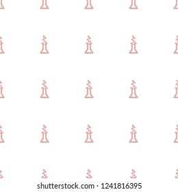heart pattern repeat seamless on white background. Editable line heart icons from love collection. heart test tube icon for web and mobile.