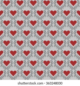 heart pattern seamless background