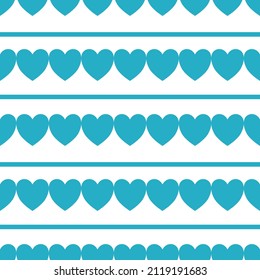Patrón cardíaco. Fondo sin soldadura - corazones blueheart sobre fondo blanco