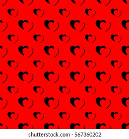 Heart pattern seamless background vector