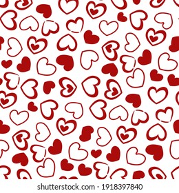 Heart pattern seamless. Design for fabric, wallpaper, wrapping, background.