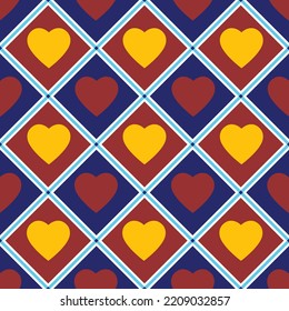 Heart pattern. Seamless. Suitable for use as a background. Patterns on gift wrap, fabric, book covers or wallpaper.