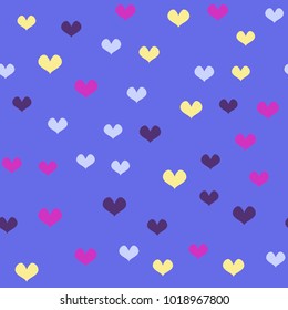 Heart pattern. Seamless vector background