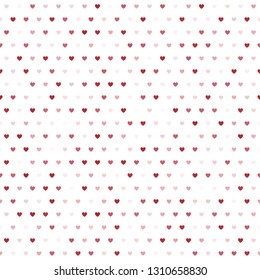 Heart pattern. Seamless vector background