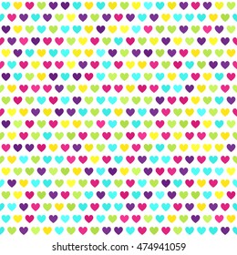 Heart pattern. Seamless vector background