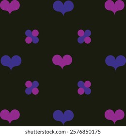 Heart pattern seamless vector image on VectorStock