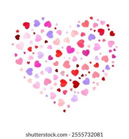 heart pattern shaped a big heart design vector illustration