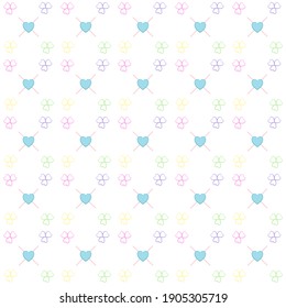 Heart pattern template on white background, Vector template design,happy valentine's Day, wedding background, sweet vector. 