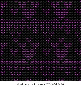 heart pattern texture. Black pink color tone.