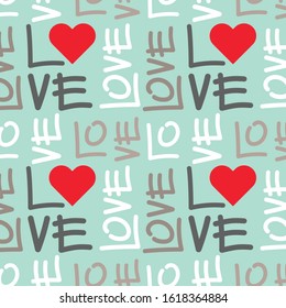 heart pattern in two colors on light gray background for wrapping paper or st valentine card