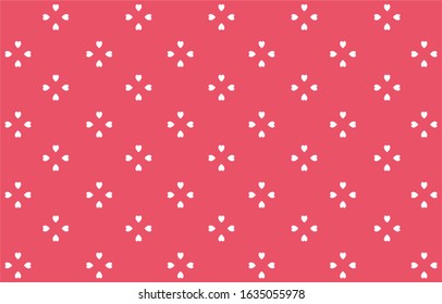 Heart pattern used for background, valentine, vector