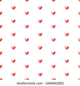 Heart pattern. Valentine background vector. Vector repeating texture. Background vector can be used for wallpaper, cover fills, web page background, surface textures. Vector linen texture.