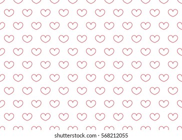 Heart pattern. Valentines day background. Eps10.