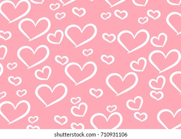 Heart pattern. Valentines day background