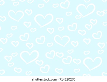 Heart pattern. Valentines day background