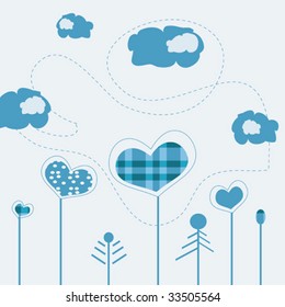 HEART PATTERN VECTOR