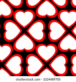 Heart pattern vector art design