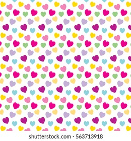 heart Pattern vector Color graphic collection on white Background