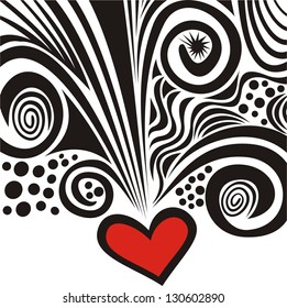 Heart pattern vector illustration