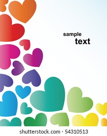 heart pattern Vector illustration