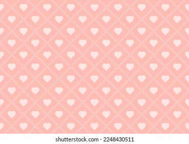Heart pattern wallpaper. Heart symbol vector.