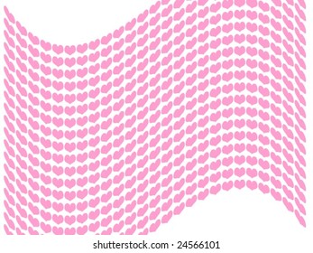 Heart pattern wave