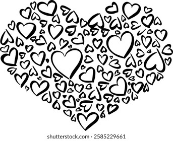 heart pattern wedding card design