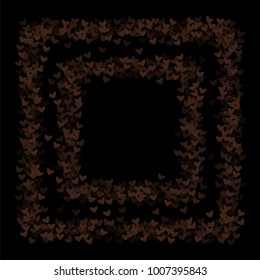 Heart pattern which consists of isolated elements. Modern style with beautiful elements in heart pattern. Can be used as print, wallpaper, cards, valentine cards, logo, background and etc.