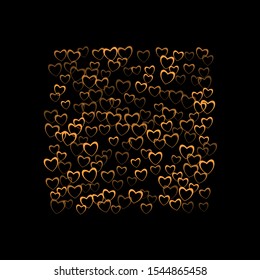 Heart pattern which consists of isolated elements. Modern style with beautiful elements in heart pattern. Can be used as print, wallpaper, cards, valentine cards, banner, background and etc.