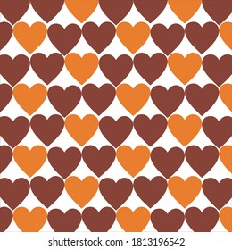 heart patterns in different colors. for designs on cups, bottles, wrapping paper. vector illustration