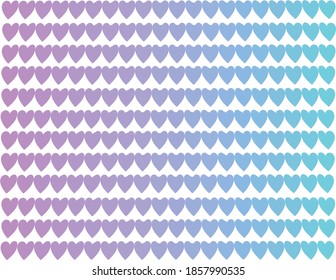  Herzmuster in Pastellfarben