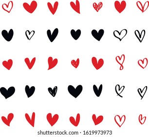 Heart patterns for valentine's day