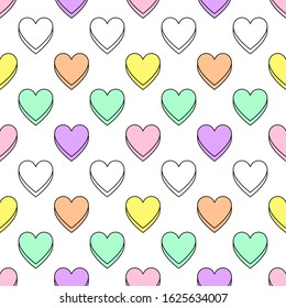 Heart pattern.Valentines Day background. Wallpaper, Abstract background, Holiday banner ,Greetings card-EPS10